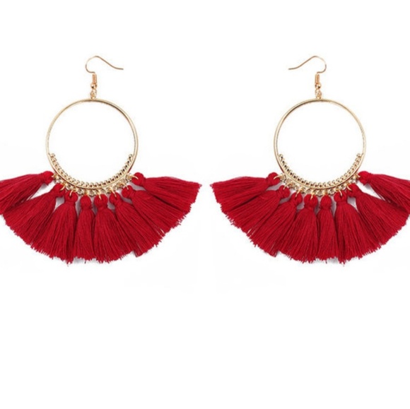 Jewelry - 3 for $30 🍍Bohemian Tassle Fan Earrings